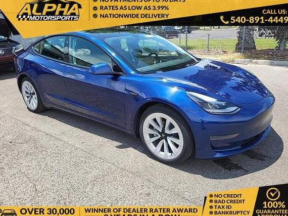 TESLA MODEL 3 2021 5YJ3E1EA8MF982647 image